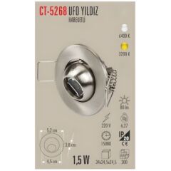 Cata Ct-5268 Yıldız Spot Hareketli / Beyaz