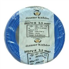 1 mm NYAF Kablo Mavi (1 metre)