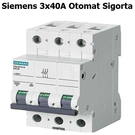 Siemens 3*40 W Otomat C Tipi 6Ka