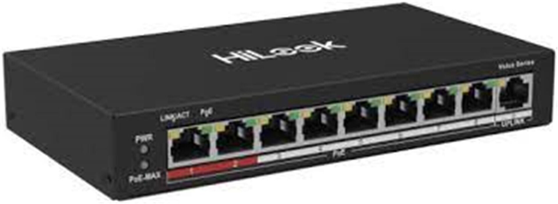 Hılook NS-0109P-60(B) 8 Port 10-100-1000 8 Port PoE 60W +1 Port Megabit Uplink Poe Switch