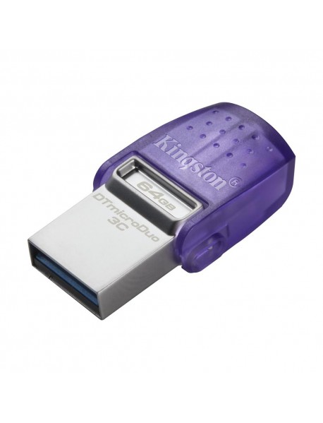 Kingston DTDUO3CG3/64GB DataTraveler microDuo 3C 200MB/s dual USB-A + USB-C Flash Bellek