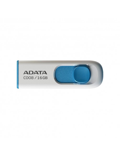 Adata C008/16GB 16GB USB2.0 Classic (White + Blue) Flash Bellek