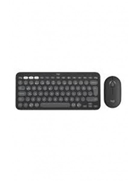 Logitech 920-012245 Grafit Pebble 2 Combo Çoklu Sessiz Kablosuz Türkçe Q Klavye Mouse Seti