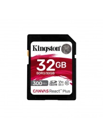 Kingston SDR2/32GB Canvas React Plus SDHC UHS-II 300R/260W U3 V90 for Full HD/4K/8K Hafıza Kartı Kingston SDR2/32GB Canvas React Plus SDHC UHS-II 300R/260W U3 V90 for Full HD/4K/8K Hafıza Kartı