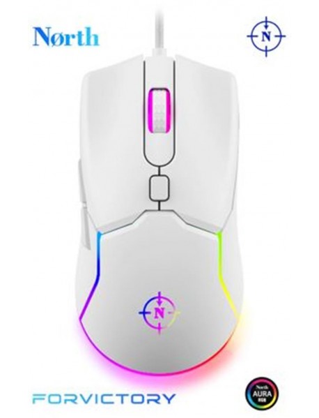 North Air White RGB Kablolu Profesyonel Oyuncu Mouse