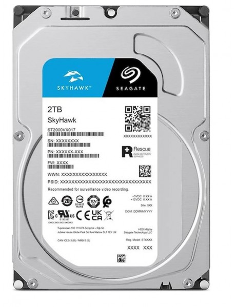 Seagate 2TB ST2000VX017 5900Rpm 256MB Harddisk 7/24 Güvenlik Diski