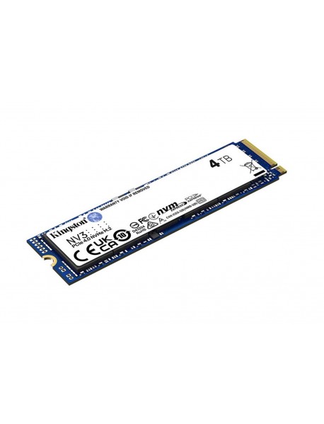 Kingston 4TB NV3 SNV3S/4000G 6000/5000MB/s PCI-Express 4.0 M.2 2280 Ssd Disk