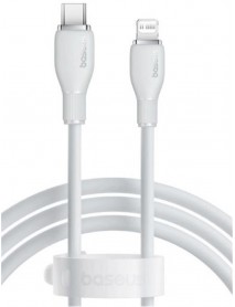 Baseus P10355701221-00 Pudding Hızlı Şarj Özellikli Type-C to Lightning 20W Kablo 1.2 M Beyaz