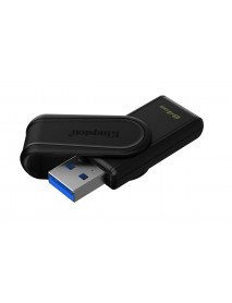 Kingston DTXS/64GB 64GB Portable USB 3.2 Gen1 DataTraveler ExodiaS (Black/Black) Flash Bellek Kingston DTXS/64GB 64GB Portable USB 3.2 Gen1 DataTraveler ExodiaS (Black/Black) Flash Bellek