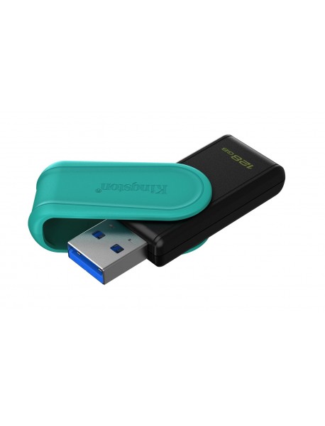 Kingston DTXS/128GB 128GB Portable USB 3.2 Gen1 DataTraveler ExodiaS (Black/Turquoise) Flash Bellek