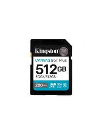 Kingston SDG4/512GB 512GB SDXC Canvas Go Plus Gen4 200MB/s C10 UHS-I U3 V30 Hafıza Kartı Kingston SDG4/512GB 512GB SDXC Canvas Go Plus Gen4 200MB/s C10 UHS-I U3 V30 Hafıza Kartı