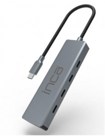 Inca ITPT-4TX 4 Port Type-C 3.1 Veri ile3.1 10 Gbps Type-C Çoklayıcı Kablo uzunluğu 15cm Inca ITPT-4TX 4 Port Type-C 3.1 Veri ile3.1 10 Gbps Type-C Çoklayıcı Kablo uzunluğu 15cm