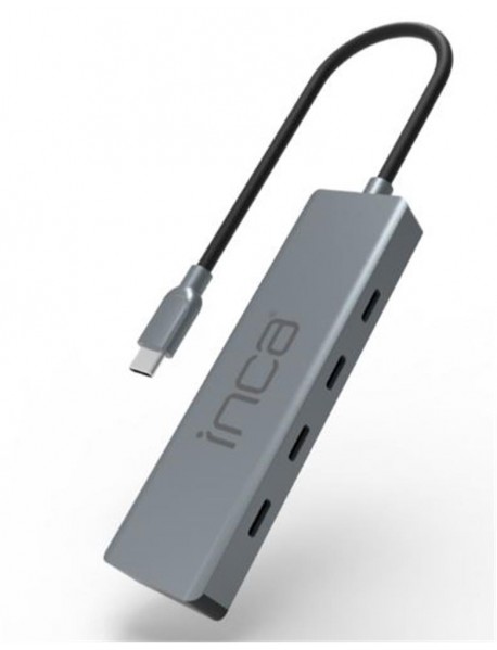 Inca ITPT-4TX 4 Port Type-C 3.1 Veri ile3.1 10 Gbps Type-C Çoklayıcı Kablo uzunluğu 15cm