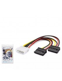 Hadron Hdx5525 Sata Power Kablo Poşetli 2In1 16Cm Siyah