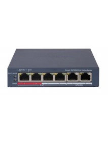 Hikvision DS-3E1106P-EI/M 4 Port PoE 10/100 2-Uplınk Yönetilemez Switch
