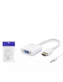 Hadron Hdx2019 Hdmi To Vga F Çevirici 1080P + Audio Beyaz Hadron Hdx2019 Hdmi To Vga F Çevirici 1080P + Audio Beyaz