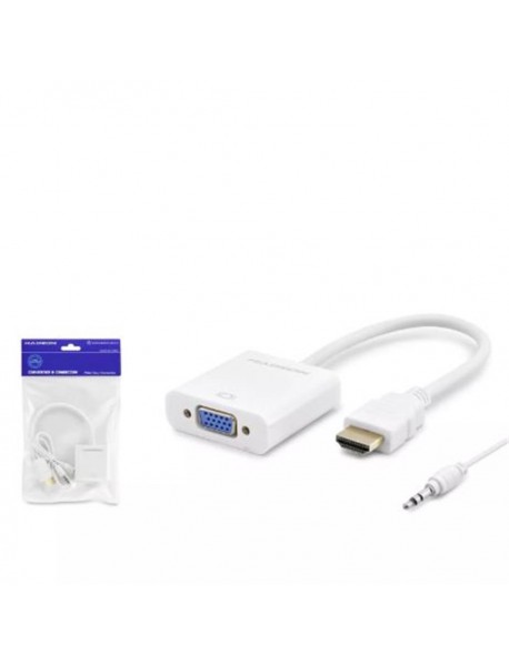 Hadron Hdx2019 Hdmi To Vga F Çevirici 1080P + Audio Beyaz