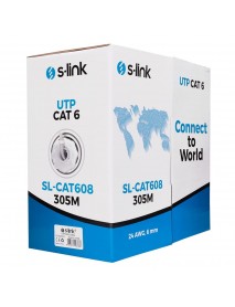 S-link SL-CAT608 305mt Utp Cat6 Kablo 24awg S-link SL-CAT608 305mt Utp Cat6 Kablo 24awg