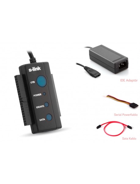 S-link SL-SATA35 Usb 2.0 to Sata + ıde Data Çevirici