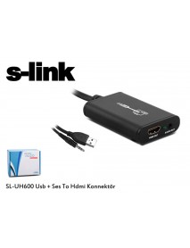 S-link SL-UH600 Usb + Ses to Hdmı Çevirici S-link SL-UH600 Usb + Ses to Hdmı Çevirici
