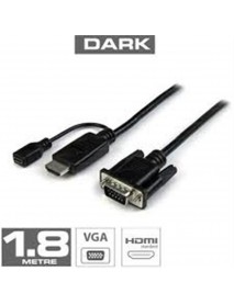 Dark DK HD AHDMIXVGAL180 1.8m HDMI - VGA Güç Destekli Kablo Dark DK HD AHDMIXVGAL180 1.8m HDMI - VGA Güç Destekli Kablo
