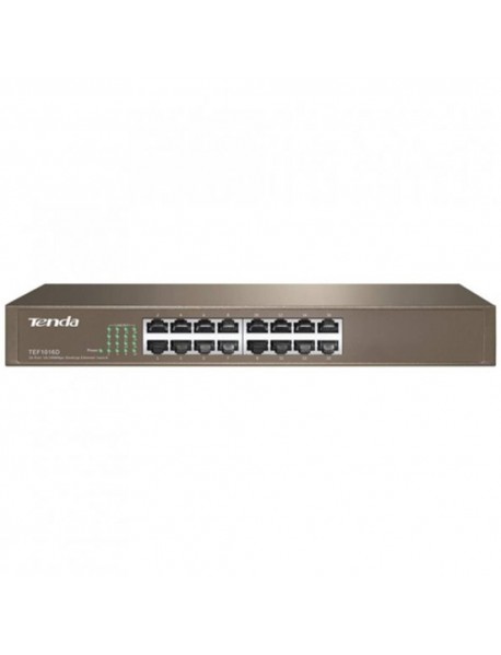 Tenda TEF1016D 16 Port 10/100 Mbps Switch Çelik Kasa Rack Mount