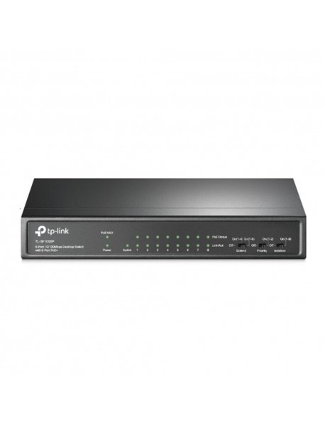 Tp-Link TL-SF1009P 8 Port Poe+ 10/100 Mbps Switch Çelik Kasa