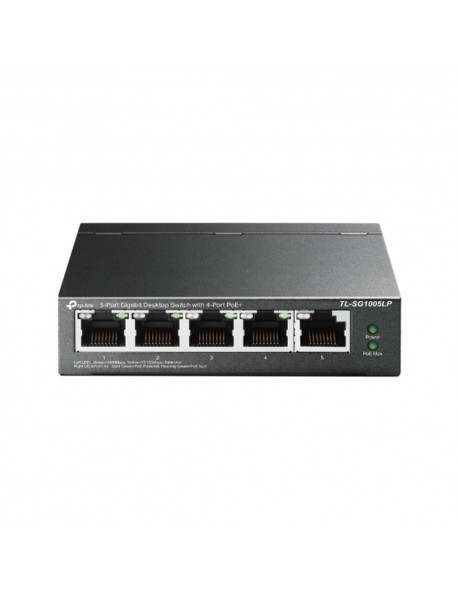 Tp-Link TL-SG1005LP 5 Port 4 Port Poe+ 10/100/1000 Mbps 1 Port Uplink Switch Çelik Kasa