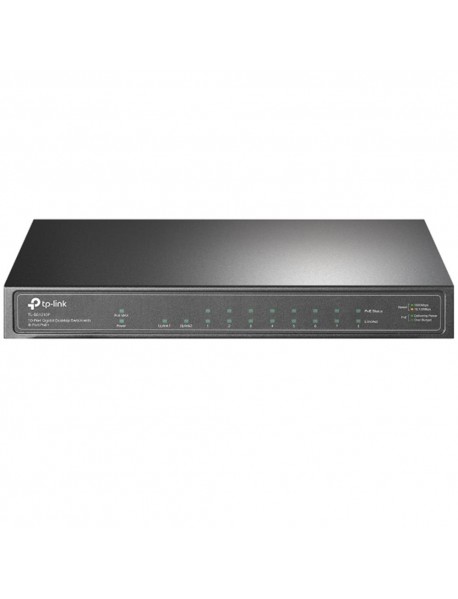 Tp-Link TL-SG1210P 8 Port 10/100/1000 Poe+ Switch 1 Port SFP Çelik Kasa Rack Mount