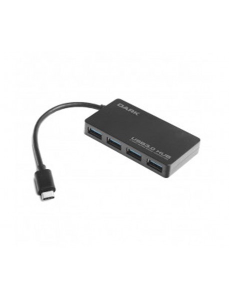 Dark Connect Master U31X4, USB3.1 Type-C to 4 Port Type-A HUB