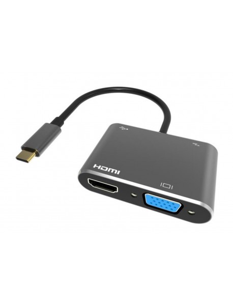 Vcom CU451 Type-C To Vga Hdmi Usb Type-C Çevirici
