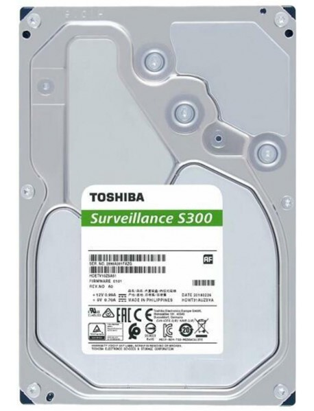 Toshiba 6TB HDWT860UZSVA 3.5 S300 5400RPM 256MB SATA3 Güvenlik 7/24 Harddisk
