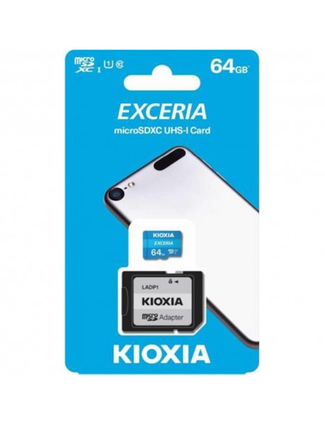 Kioxia 64GB Exceria microSDXC UHS-1 C10 100MB/sn Hafıza Kartı