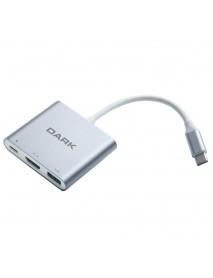 Dark DK-AC-U31X32 3in1 USB3.1 Type C Erkek-USB3.0/HDMI (4K UHD)/USB3.1 Type C Şarj Dark DK-AC-U31X32 3in1 USB3.1 Type C Erkek-USB3.0/HDMI (4K UHD)/USB3.1 Type C Şarj