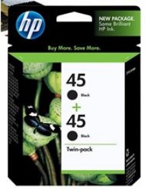 HP 45 Black Siyah 42ML 51645AA 2Lİ Paket Kartuş CC625A HP 45 Black Siyah 42ML 51645AA 2Lİ Paket Kartuş CC625A