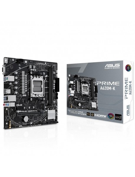 Asus Prime A620M-K 6400MHz (OC) DDR5 Soket AM5 M.2 HDMI VGA mATX Anakart