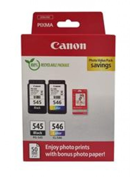 Canon PG-545 CL-546 Photo Value 2'li Mürekkep Kartuş