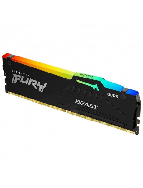 Kingston Beast RGB KF556C36BBEA/16 16GB (1x16GB) DDR5 5600MHz CL36 Siyah Gaming Ram (Bellek)