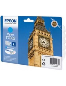 Epson T7032 Cyan Mavi 800 Sayfa Mürekkep Kartuş T70324010 Epson T7032 Cyan Mavi 800 Sayfa Mürekkep Kartuş T70324010