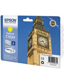 Epson T7034 Yellow Sarı 800 Sayfa Mürekkep Kartuş T70344010 Epson T7034 Yellow Sarı 800 Sayfa Mürekkep Kartuş T70344010