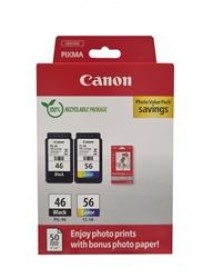 Canon PG-46 CL-56 Multipack 2'li Mürekkep Kartuş 50 adet 10x15 Canon PG-46 CL-56 Multipack 2'li Mürekkep Kartuş 50 adet 10x15