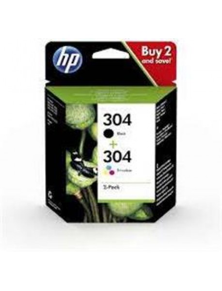 HP 304 Black/Color Siyah/Renkli Multi Paket 3JB05AE