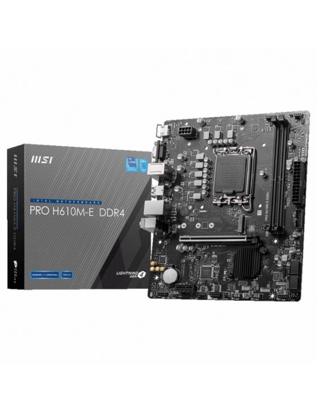 Msı Pro H610M-E 3200MHz DDR4 Soket 1700 M.2 HDMI VGA mATX Anakart