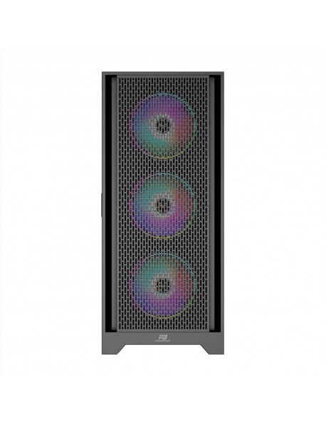 PowerBoost PB-P1600B USB 3.0 Mesh ARGB Fanlı Gaming Siyah Kasa (PSU Yok)