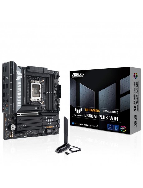 Asus TUF Gaming B860M-PLUS WIFI 8800MHz OC DDR5 Soket 1851 M.2 USB4 HDMI DP mATX Anakart