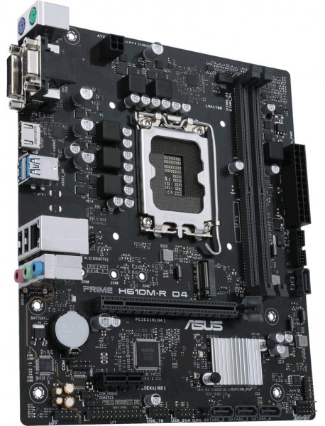 Asus Prıme H610M-R DDR4 3200 Hdmı Dvı Vga M2 Usb3.2 Beyaz Kutu (Prıme H610M-R D4) Anakart