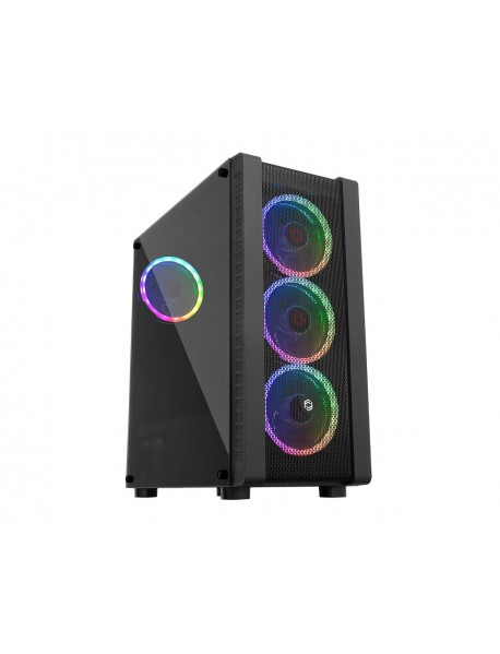 Frisby FC-9320G Gaming Kasa (Dual-Ring RGB Fan + 600W 80+ Bronze)1 x USB 3.0, 2 x USB 2.0