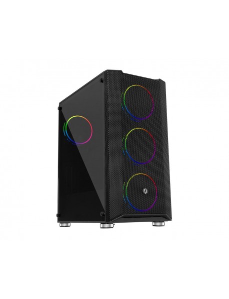 Frisby FC-9405G PANDA Gaming Kasa (Double Slim Ring RGB Fan + 650W 80+)