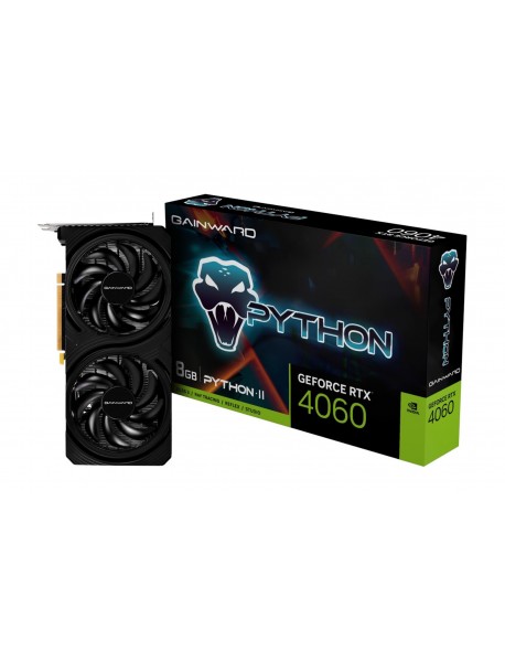 Gainward GeForce RTX4060 Python II 8GB GDDR6 128 Bit DLSS 3 Ekran Kartı