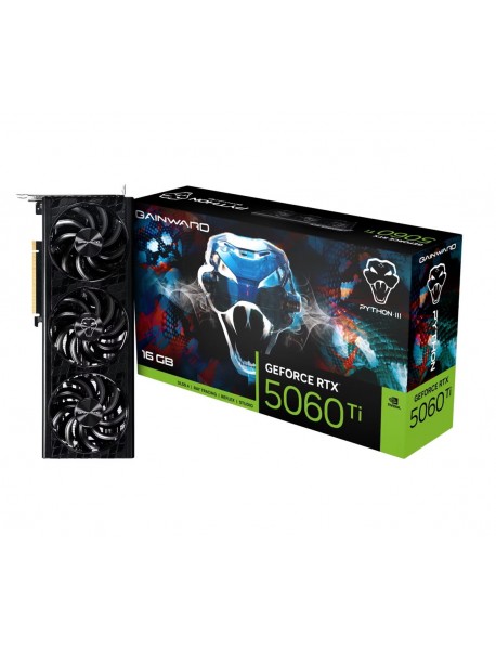 Gainward GeForce RTX5060Ti PYTHON III 16GB GDDR7 128Bit Gaming (Oyuncu) Ekran Kartı
